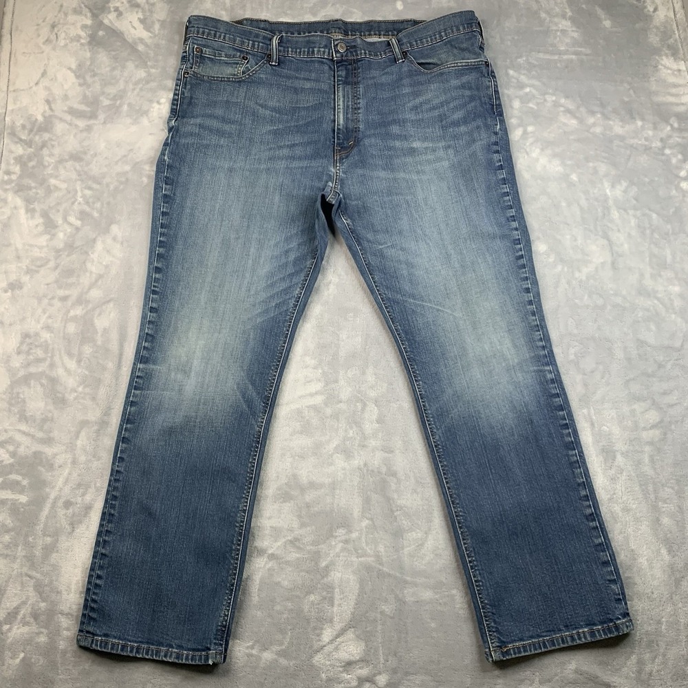 Levi's 541 Jeans Athletic Tapered Fit Blue Mens 44W 30L Red‎ Tab Stretch Denim